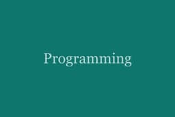 Programación y pensamiento